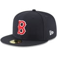 thumbnail image 1 of Men's New Era Navy Boston Red Sox Cooperstown Collection Wool 59FIFTY Fitted Hat, 1 of 6