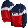 thumbnail image 1 of Men's New Era Navy Boston Red Sox Ripstop Raglan Quarter-Zip Hoodie, 1 of 3