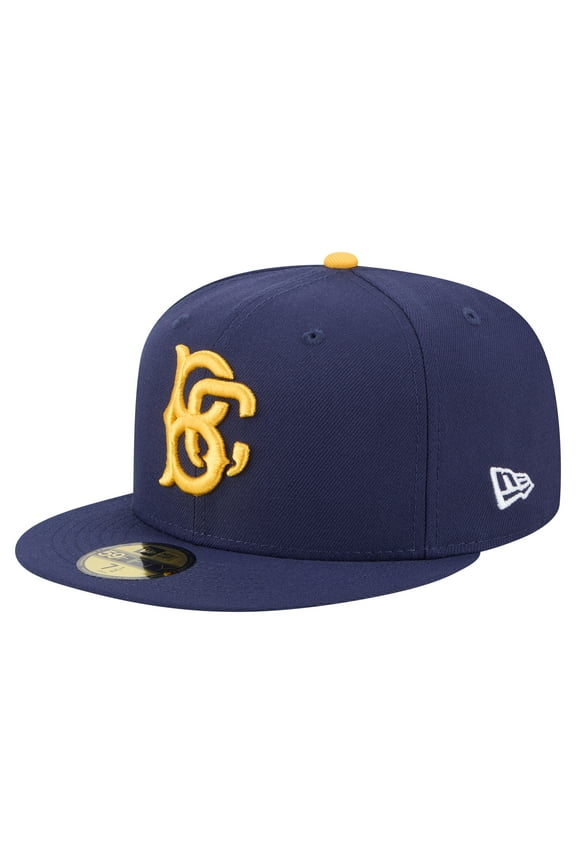 Men's-New Era  Navy Brooklyn Cyclones Authentic Collection 59FIFTY Fitted Hat