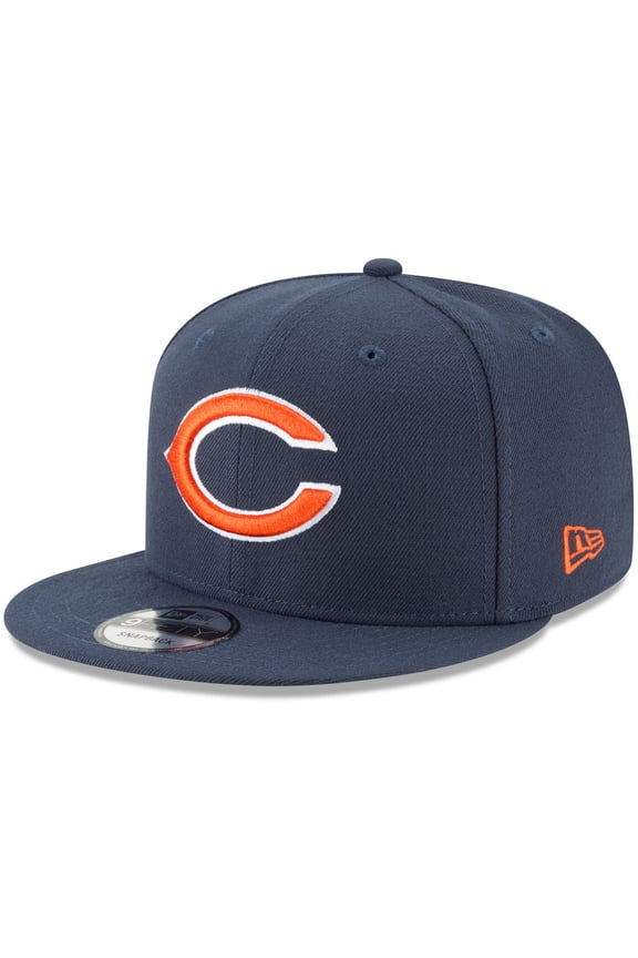 Men's New Era Navy Chicago Bears Basic 9FIFTY Adjustable Snapback Hat