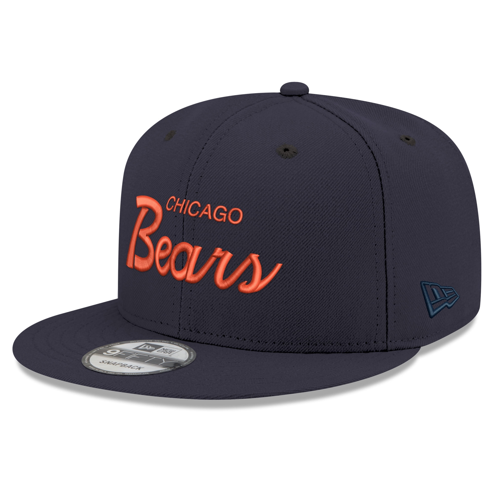 Men's New Era Navy Chicago Bears Script 9FIFTY Snapback Hat - Walmart.com