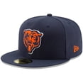 thumbnail image 1 of Men's New Era Navy Chicago Bears Team Basic 59FIFTY Fitted Hat, 1 of 6