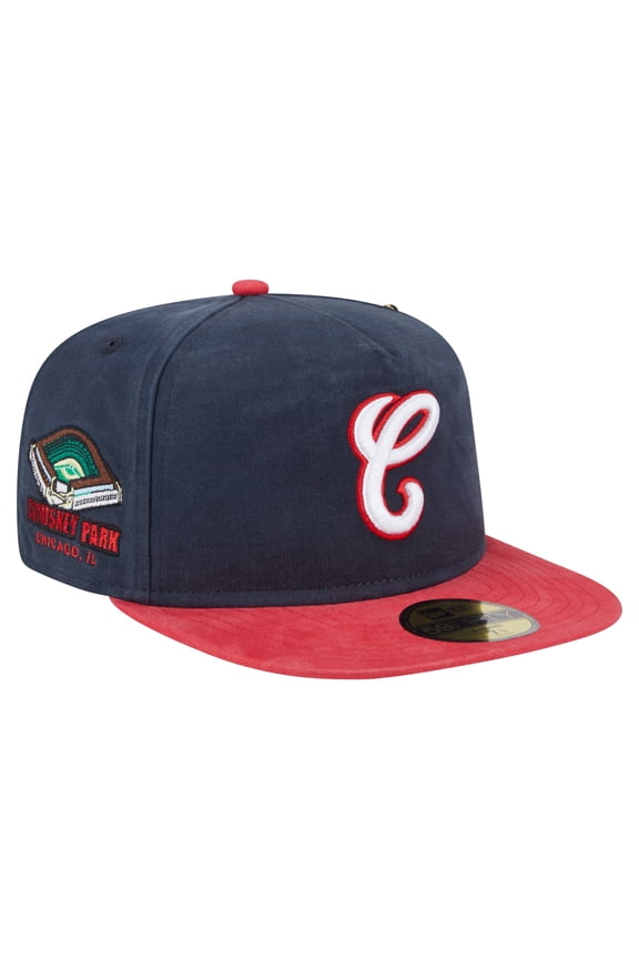 Men's-New Era Navy Chicago White Sox Championship Side Flag A-Frame 59FIFTY Fitted Hat
