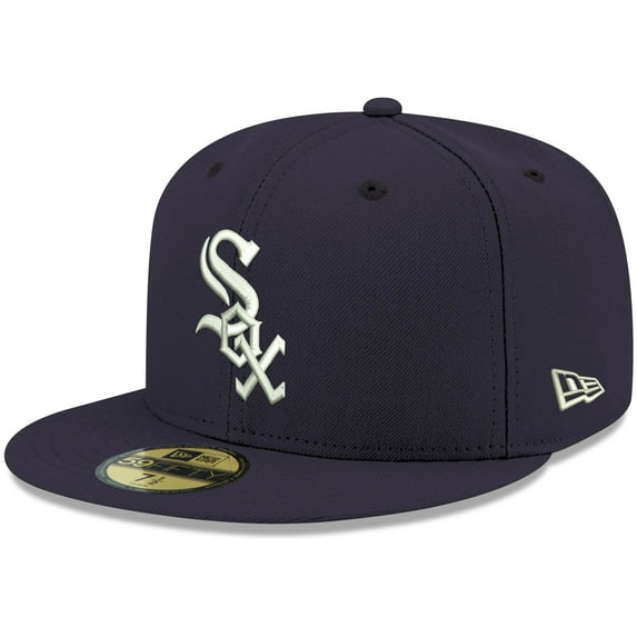 Men's New Era Navy Chicago White Sox White Logo 59FIFTY Fitted Hat