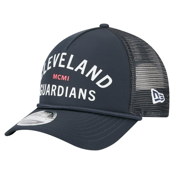 Men's-New Era Navy Cleveland Guardians Minimalist 9FORTY A-Frame Adjustable Hat