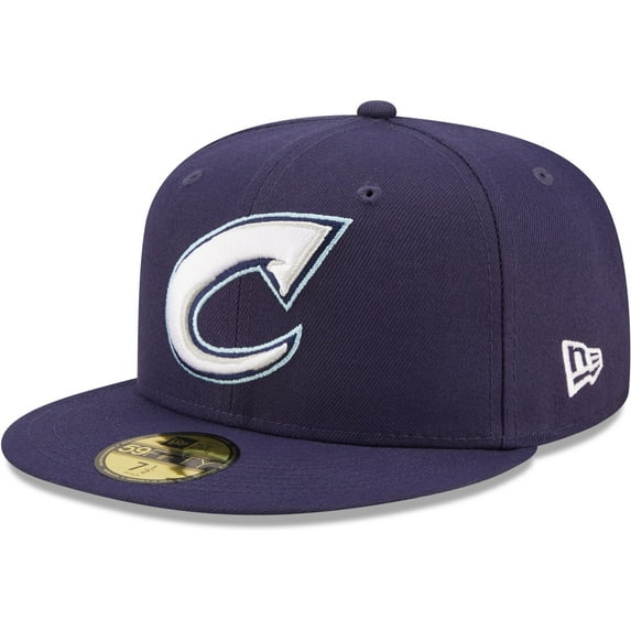 Men's New Era Navy Columbus Clippers Authentic Collection 59FIFTY Fitted Hat