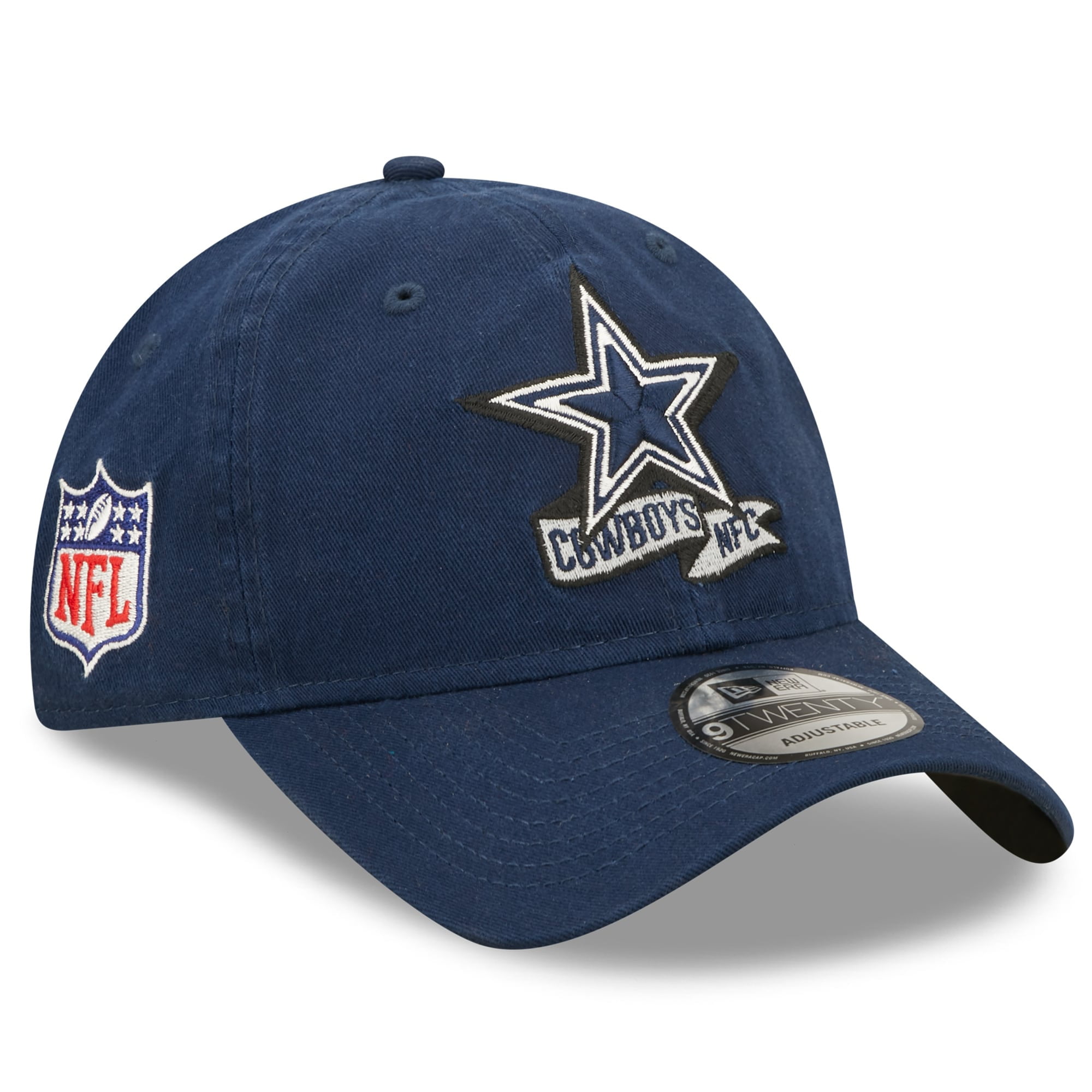 Black Clover Blue Flat Brim Adjustable Snapback Hat - Navy With Silver American Flag Patch