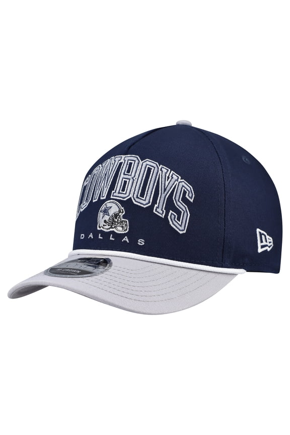 Men's New Era Navy Dallas Cowboys Arch 9FORTY A-Frame M-Crown Adjustable Hat