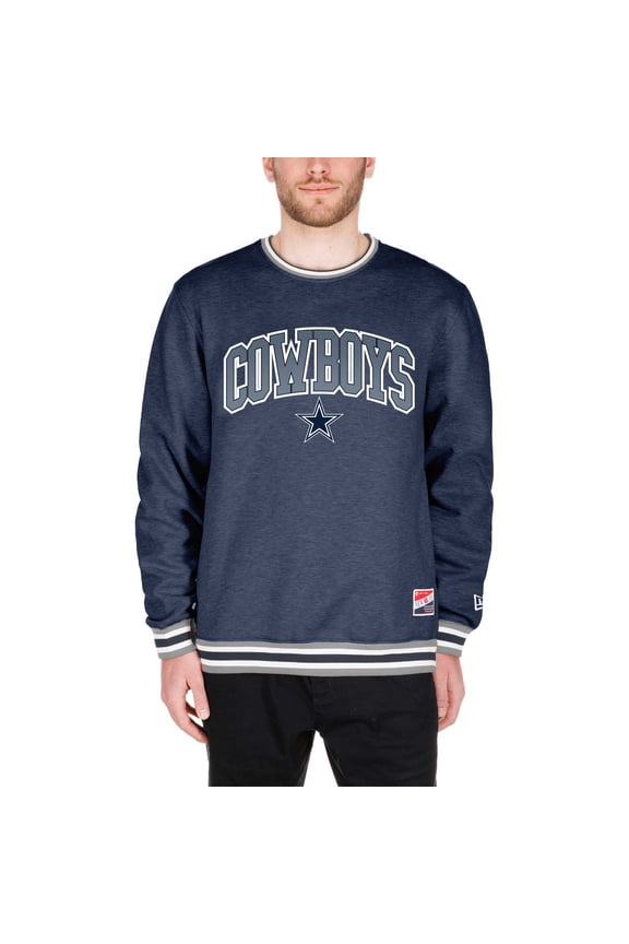 Men's New Era Navy Dallas Cowboys Big & Tall Pullover Sweatshirt