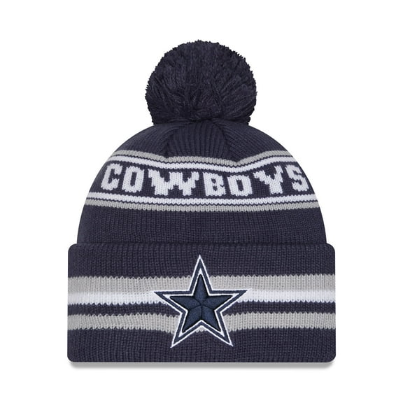 Men's New Era Navy Dallas Cowboys Classic Cuffed Knit Hat with Pom