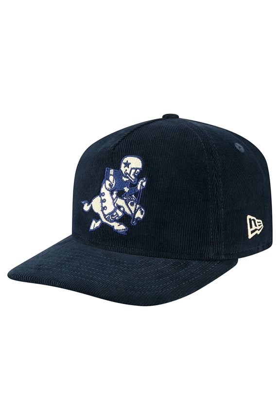 Men's New Era Navy Dallas Cowboys Retro Joe Nostalgic Corduroy Golfer Adjustable Hat
