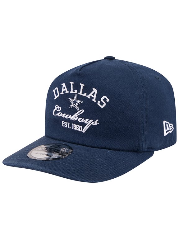 Men's New Era Navy Dallas Cowboys Stacked 19TWENTY Adjustable Hat