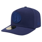 Mens New Era Navy Dallas Mavericks Colorpack A-Frame Pinch Front 59FIFTY Fitted Hat