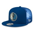 thumbnail image 1 of Men's New Era Navy Dallas Mavericks Core Logo Meshback 9FIFTY Snapback Hat, 1 of 4