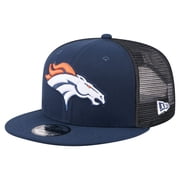 Men's New Era Navy Denver Broncos Core Team 9FIFTY Trucker Snapback Hat