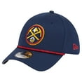 thumbnail image 1 of Men's New Era Navy Denver Nuggets Featherweight Poly Rope Flex 39Thirty Hat, 1 of 5