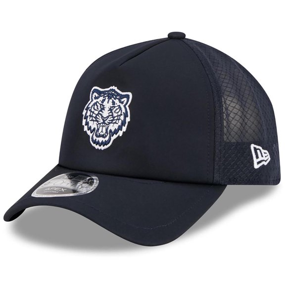 Men's New Era Navy Detroit Tigers 2026 Batting Practice Alternate Apex 9FORTY Adjustable Hat