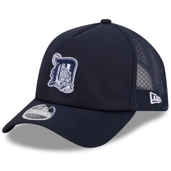 Men's New Era Navy Detroit Tigers 2026 Batting Practice Alternate Apex 9FORTY Adjustable Hat
