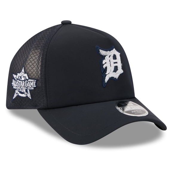 Men's New Era Navy Detroit Tigers 2026 MLB All-Star Game Workout 9FORTY Apex Adjustable Hat
