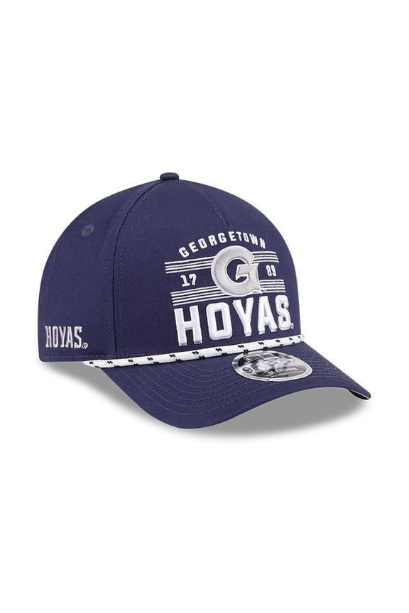 Men's New Era Navy Georgetown Hoyas Historic March Madness 9FORTY M-Crown Adjustable Hat