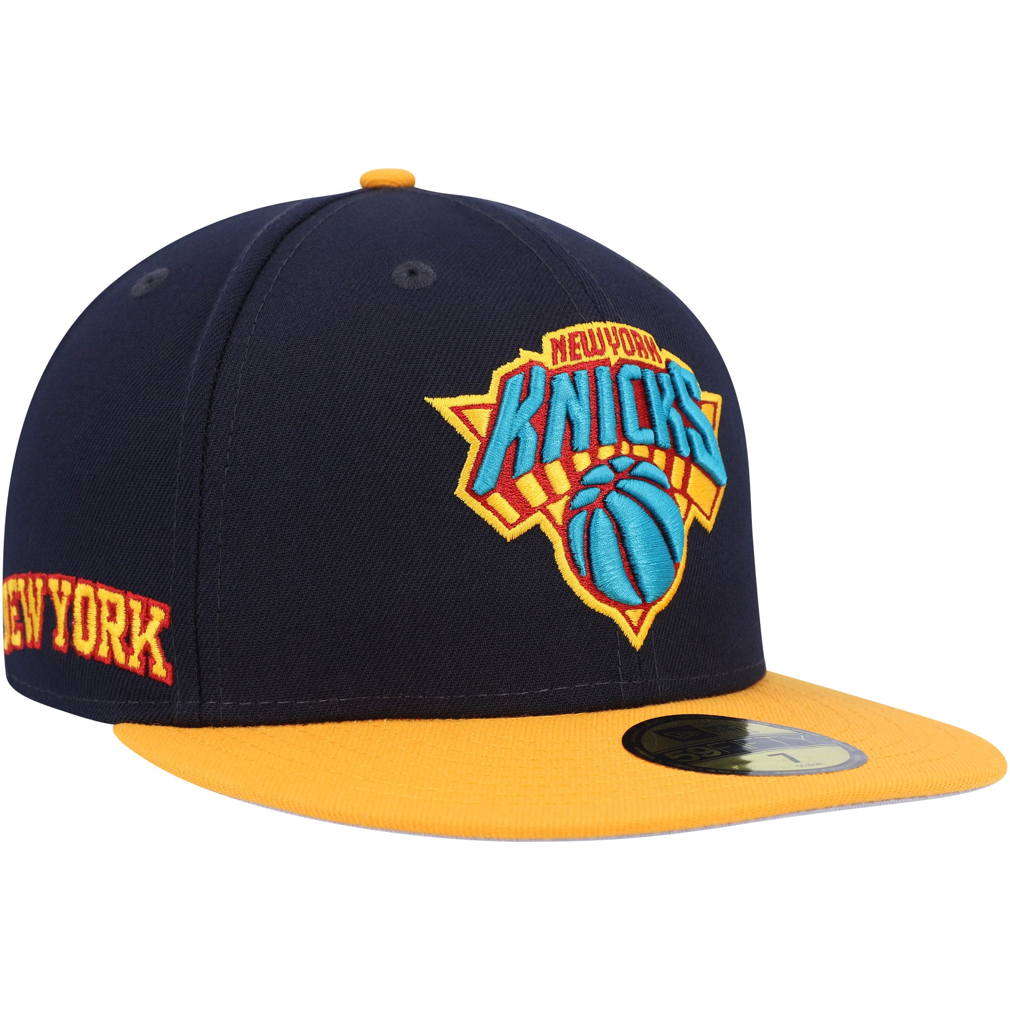 New Era Mens Navy/Gold New York Knicks Midnight Jordan Ubuy