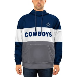 Men's New Era Navy/White Dallas Cowboys Fleece Retro Joe Pullover