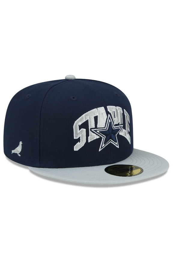 Men's New Era Navy/Gray Dallas Cowboys NFL x Staple Collection 59FIFTY Fitted Hat