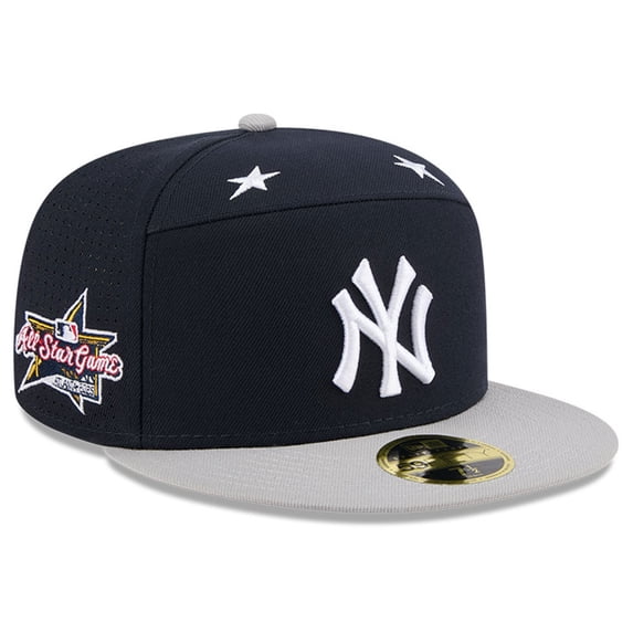 Men's New Era Navy/Gray New York Yankees 2025 MLB All-Star Game Side Patch 59FIFTY Fitted Hat