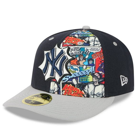 Men's New Era Navy/Gray New York Yankees 2025 MLB Diamond Hero Edition Low Profile 59FIFTY Fitted Hat
