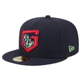 thumbnail image 1 of Men's-New Era  Navy Gwinnett Stripers Authentic Collection 59FIFTY Fitted Hat, 1 of 6