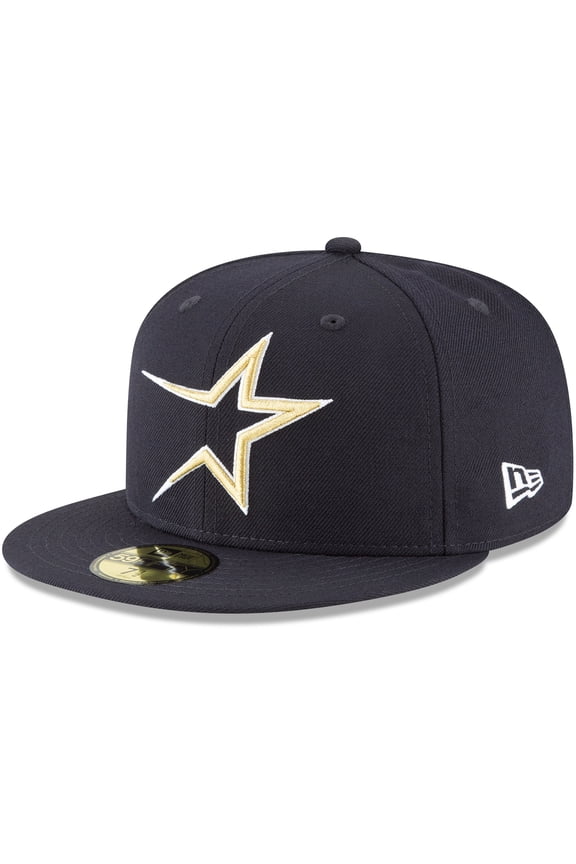 Men's New Era Navy Houston Astros Cooperstown Collection Wool 59FIFTY Fitted Hat