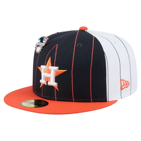 Men's-New Era Navy Houston Astros Pinstripe 59FIFTY Fitted Hat