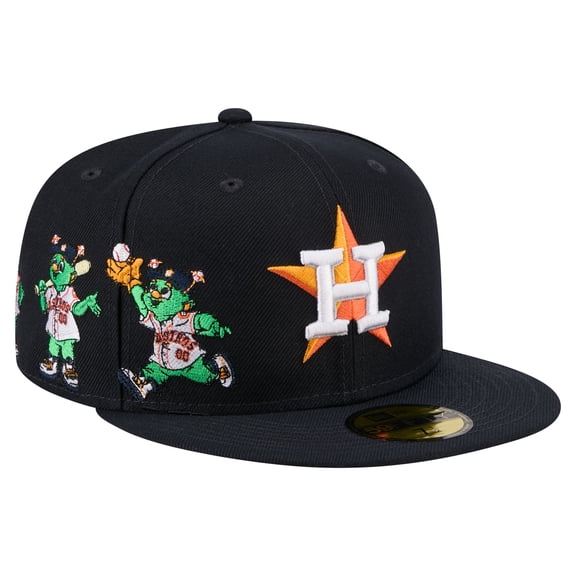 Men's New Era Navy Houston Astros Run Mascot 59FIFTY Fitted Hat