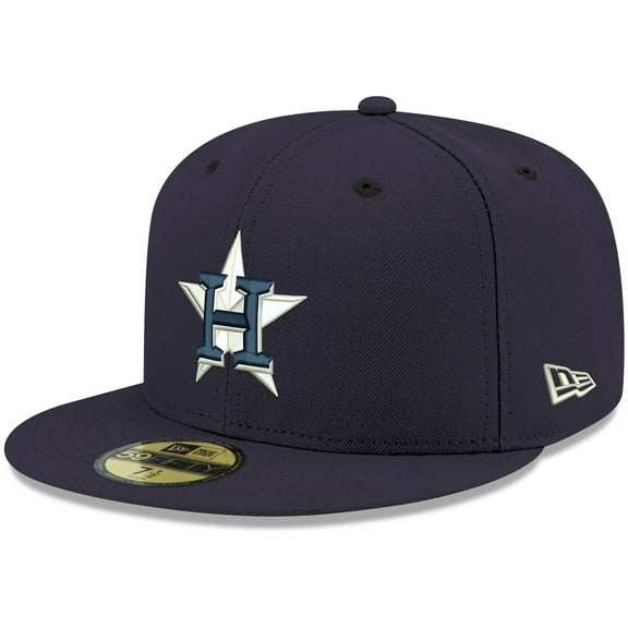 Men's New Era Navy Houston Astros White Logo 59FIFTY Fitted Hat