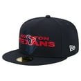 thumbnail image 1 of Men's New Era  Navy Houston Texans Overlap Wordmark 59FIFTY Fitted Hat, 1 of 5