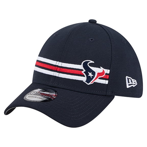 Men's New Era Navy Houston Texans Stripes 39THIRTY Flex Hat