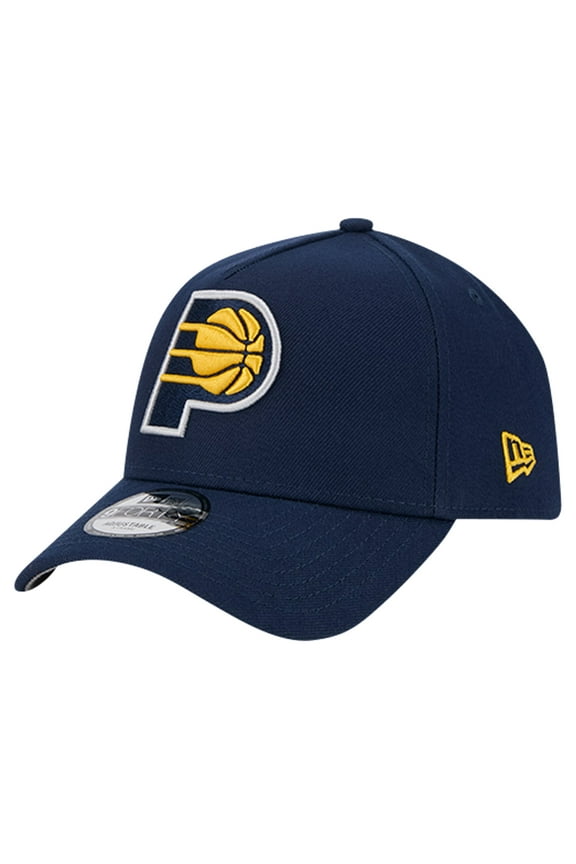 Men's New Era Navy Indiana Pacers A-Frame 9FORTY Adjustable Hat