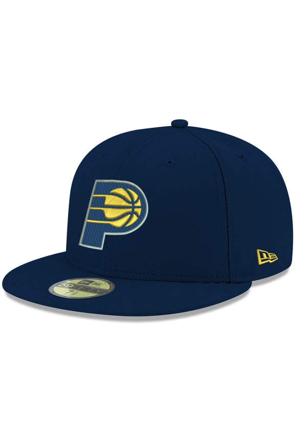 Men's New Era Navy Indiana Pacers Official Team Color 59FIFTY Fitted Hat