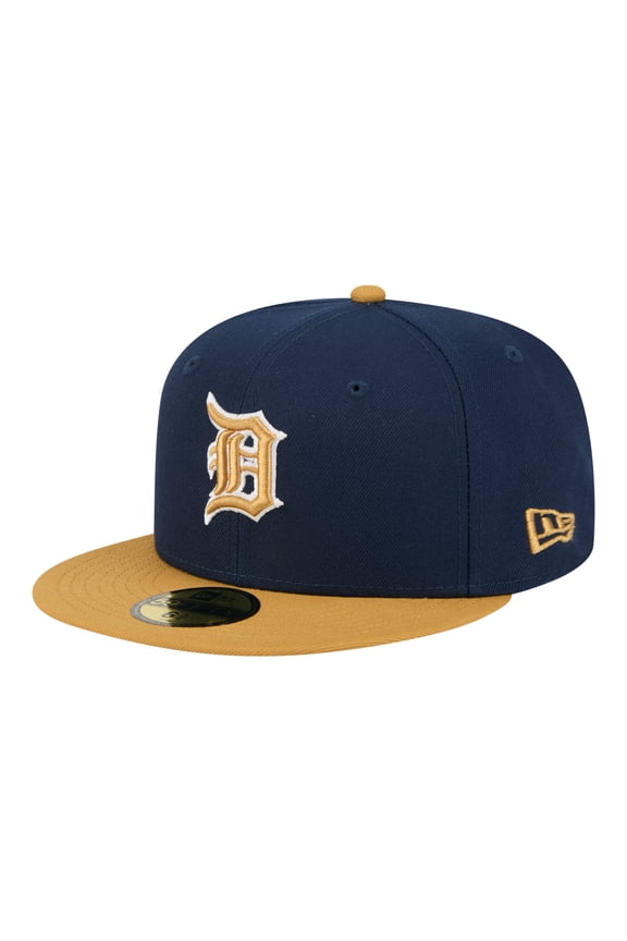 Men's New Era Navy/Khaki Detroit Tigers Two-Tone Color Pack 59FIFTY Fitted Hat