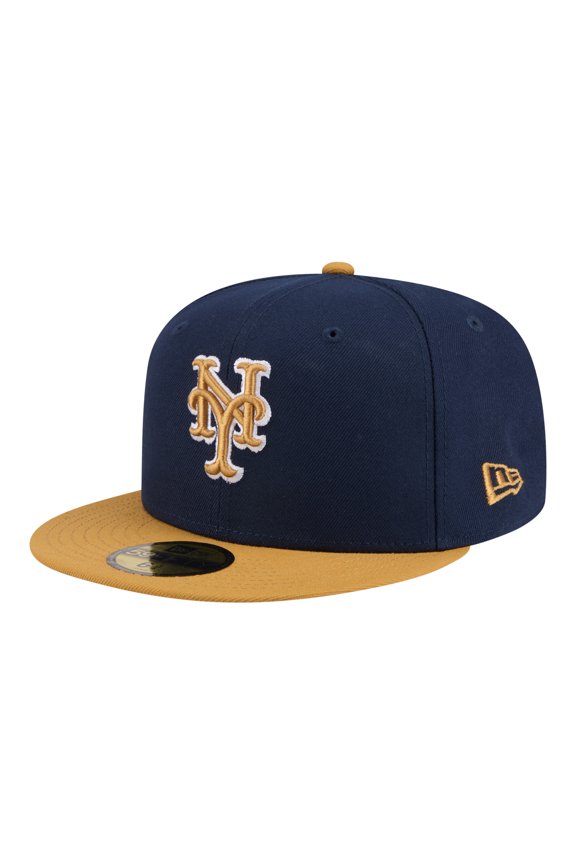 Men's New Era Navy/Khaki New York Mets Two-Tone Color Pack 59FIFTY Fitted Hat