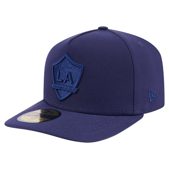 Men's New Era Navy LA Galaxy Color Pack A-Frame 59FIFTY Fitted Hat