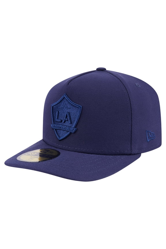 Men's New Era Navy LA Galaxy Color Pack A-Frame 59FIFTY Fitted Hat