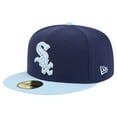 thumbnail image 1 of Men's New Era Navy/Light Blue Chicago White Sox Color Pack 2-Tone 59FIFTY Fitted Hat, 1 of 6