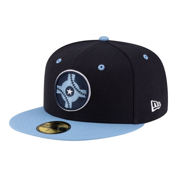 Men's New Era  Navy/Light Blue Indianapolis Indians Authentic Collection 59FIFTY Fitted Hat