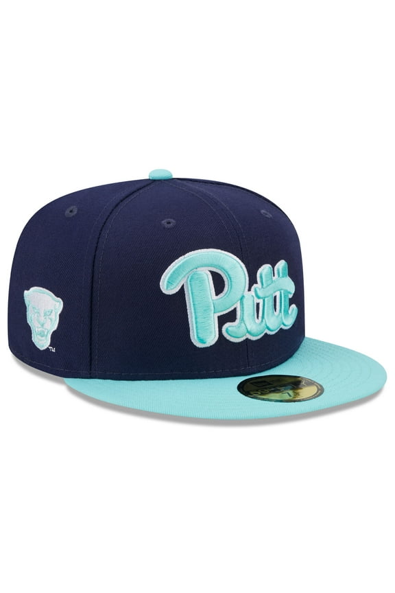 Men's New Era Navy/Light Blue Pitt Panthers 59FIFTY Fitted Hat