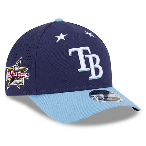 Men's New Era Navy/Light Blue Tampa Bay Rays 2025 MLB All-Star Game 9FORTY M-Crown Adjustable Hat
