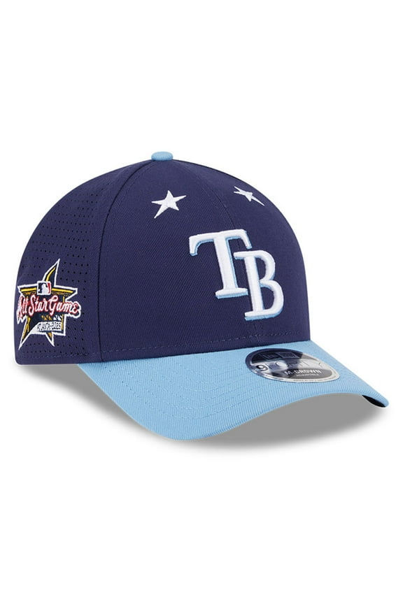 Men's New Era Navy/Light Blue Tampa Bay Rays 2025 MLB All-Star Game 9FORTY M-Crown Adjustable Hat