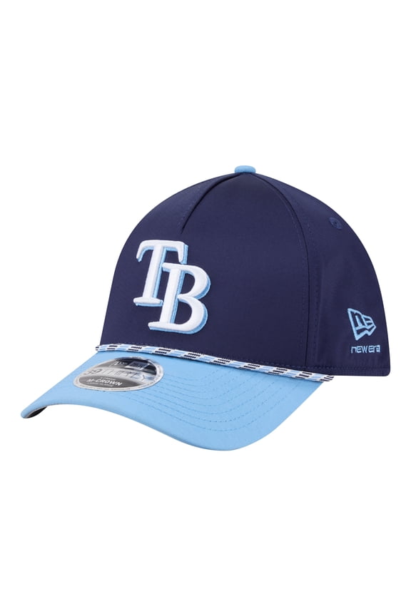 Men's New Era Navy/Light Blue Tampa Bay Rays Rope M-Crown A-Frame 39THIRTY Flex Hat