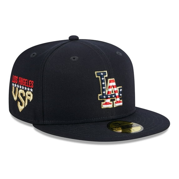 Men's New Era Navy Los Angeles Dodgers 2023 Fourth of July 59FIFTY Fitted Hat