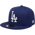 thumbnail image 1 of Men's New Era Navy Los Angeles Dodgers Cooperstown Collection Wool 59FIFTY Fitted Hat, 1 of 6